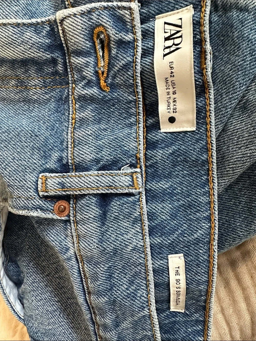 Zara Blue Denim Jean Shorts
